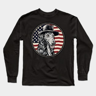 Borzoi 4th of July Long Sleeve T-Shirt